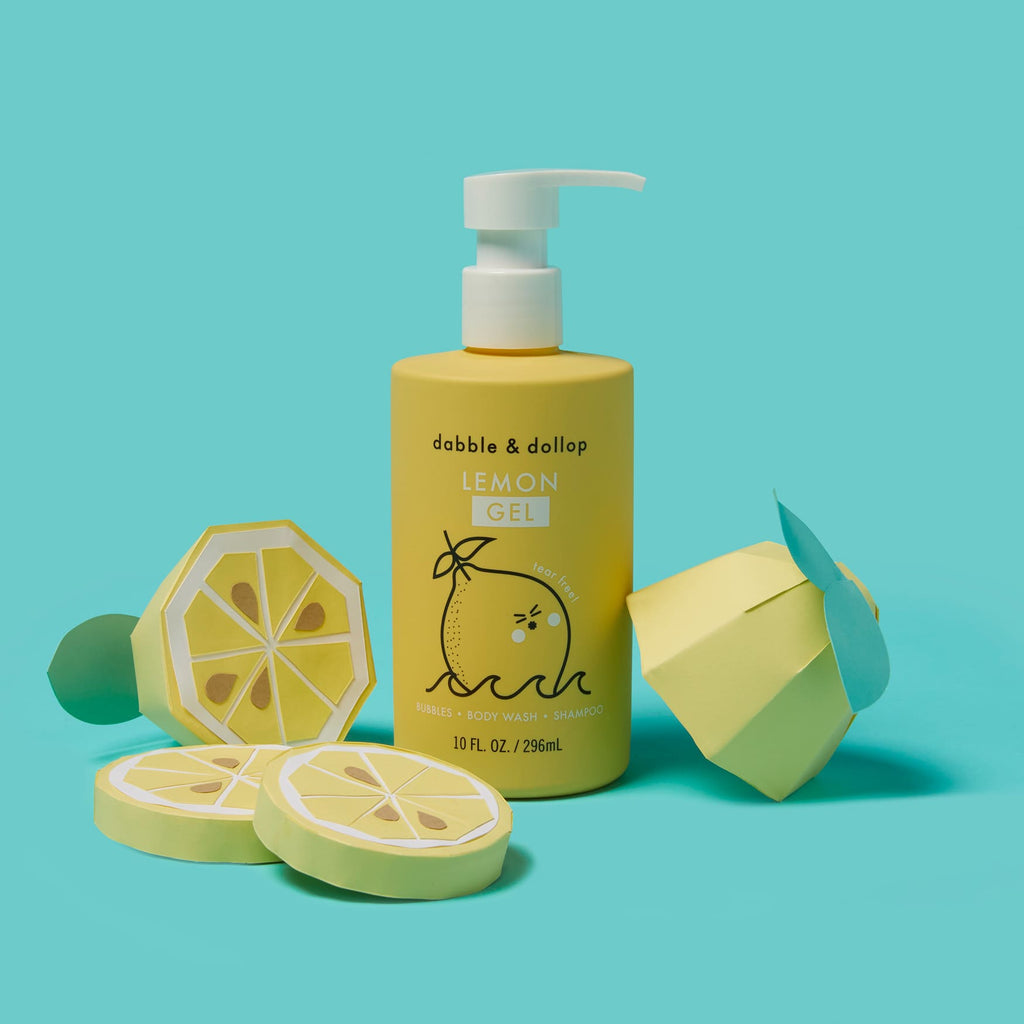 Dabble & Dollop Lemon Bubble Bath, Body Wash & Shampoo | Playroom Avenue