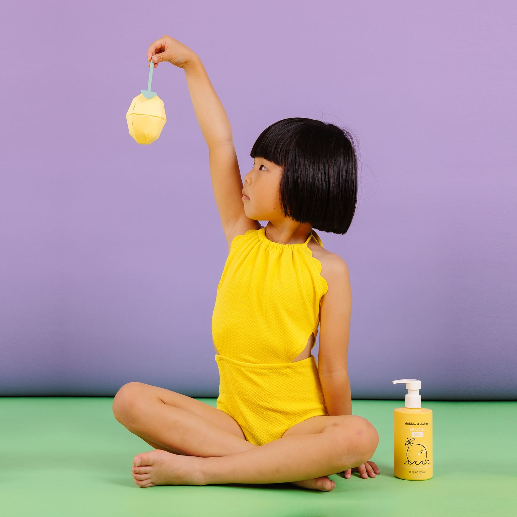 Dabble & Dollop Lemon Bubble Bath, Body Wash & Shampoo | Playroom Avenue