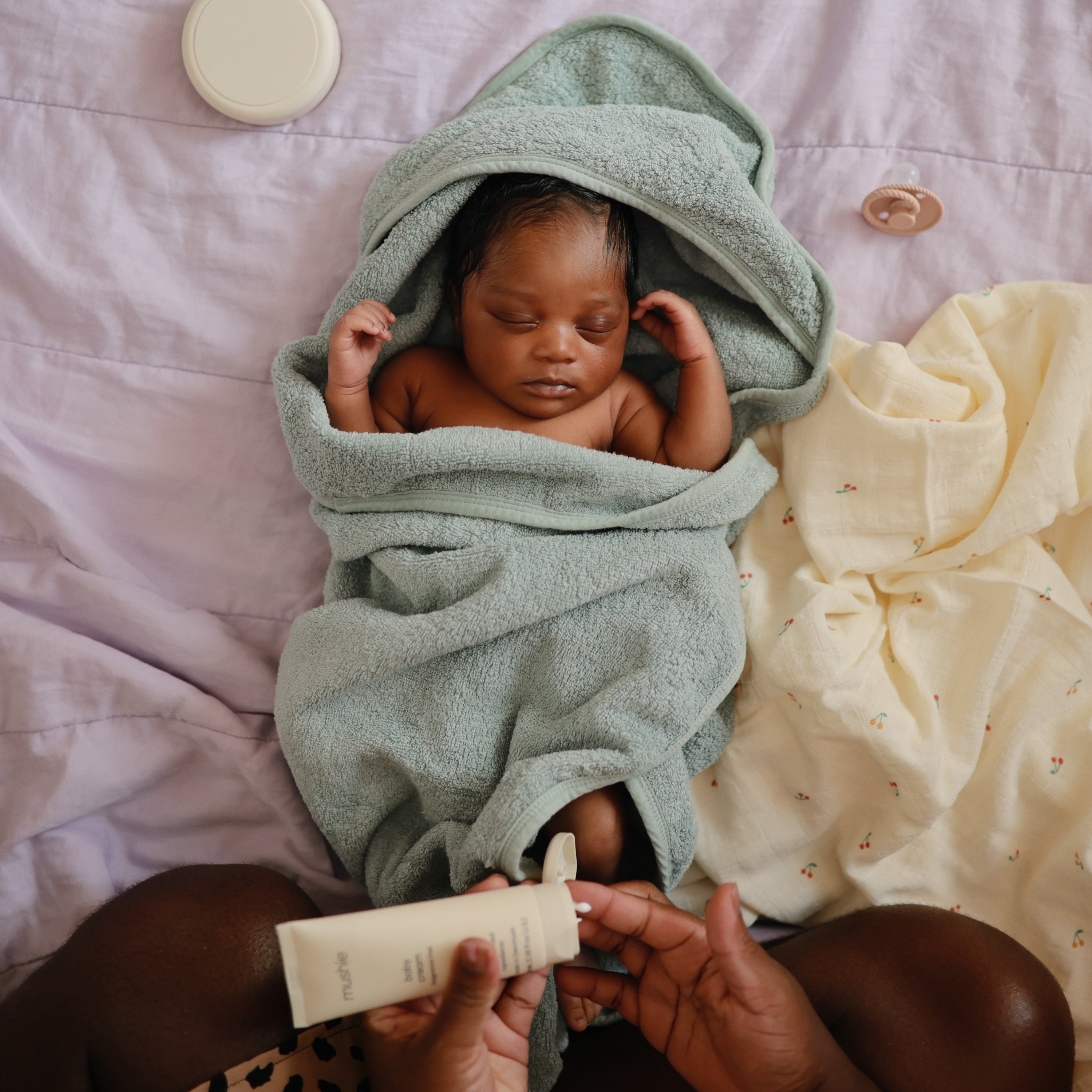 Mushie Organic Cotton Baby Hooded Towel | Playroom Avenue