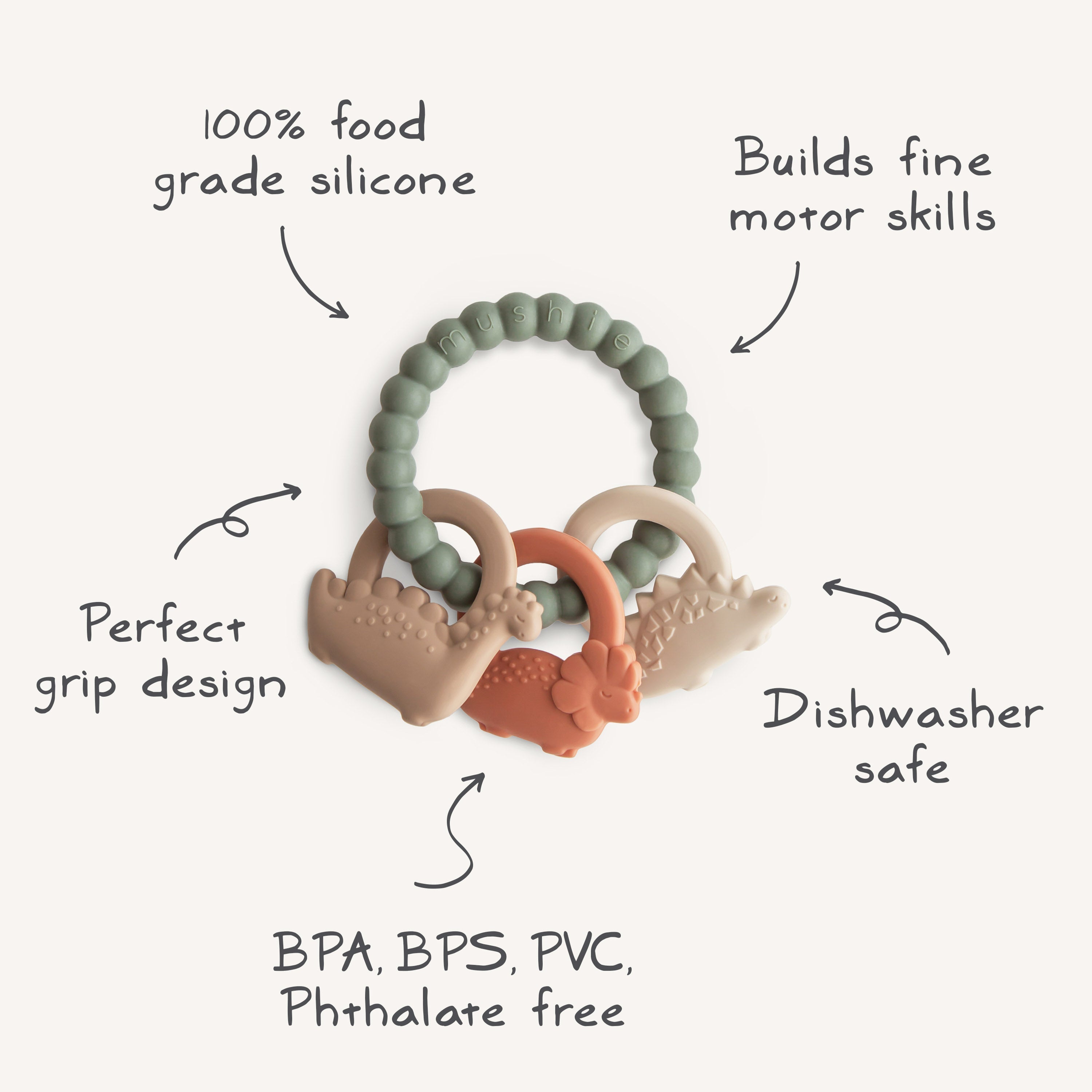 Mushie Teething Ring | Playroom Avenue