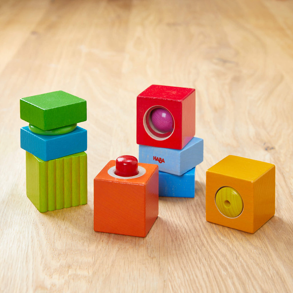 HABA Fun with Sounds Wooden Discovery Blocks