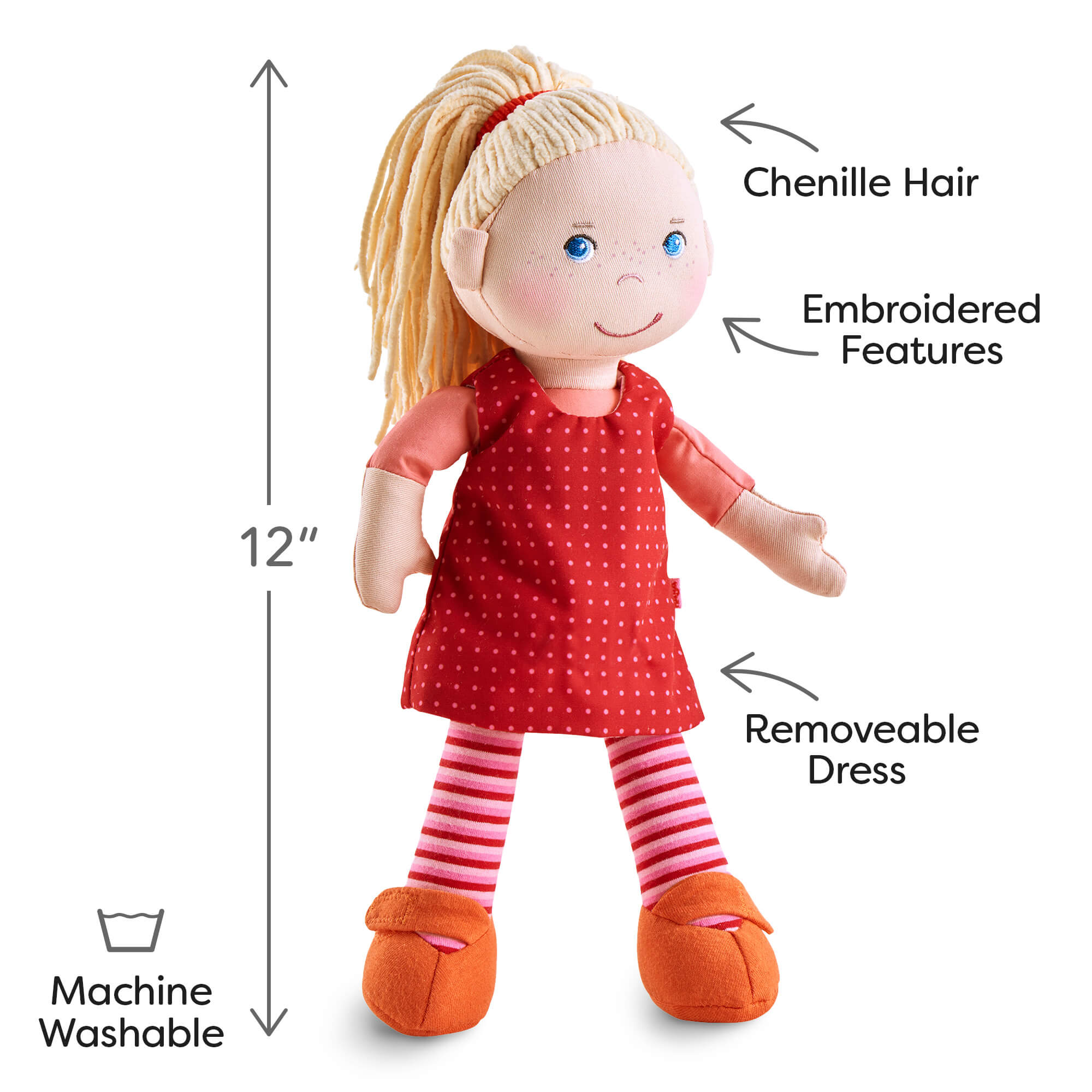 HABA Annelie - 12" Soft Doll | Playroom Avenue
