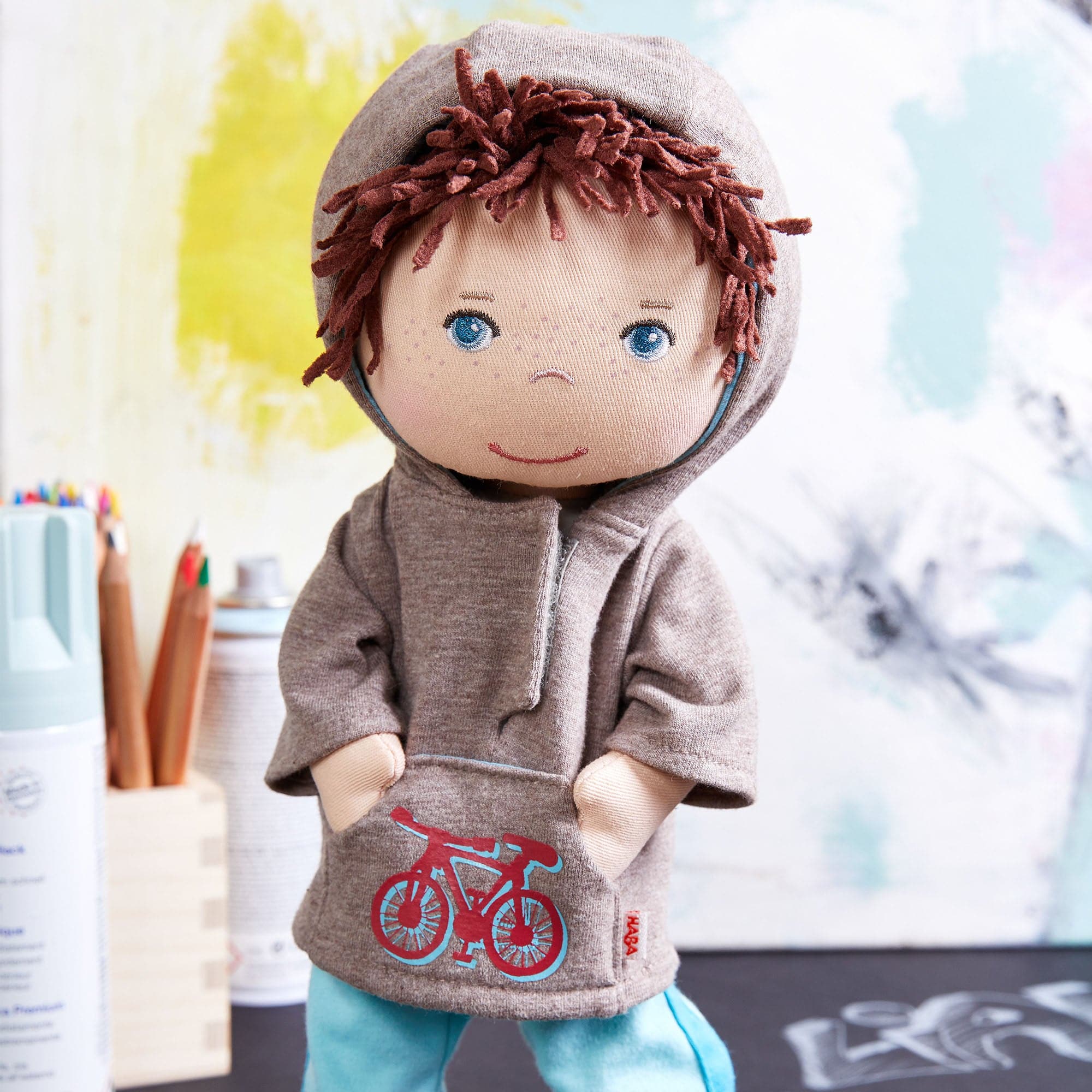 HABA Doll Lian with Hoodie | Playroom Avenue