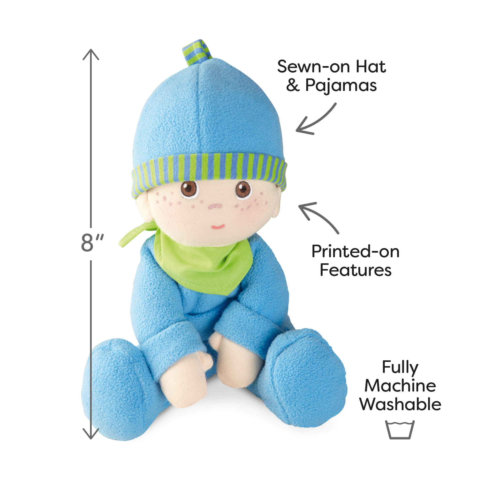 HABA Snug Up Doll Luis 8" First Doll | Playroom Avenue