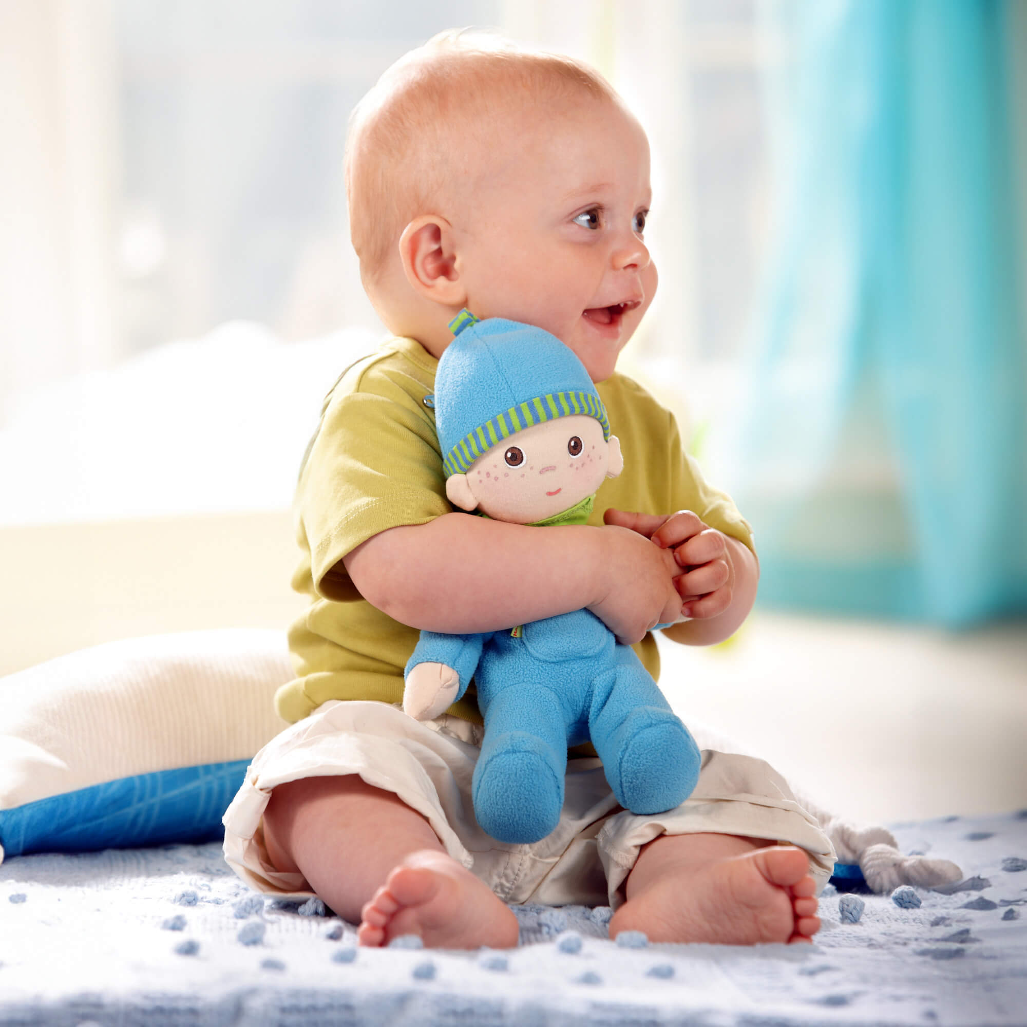 HABA Snug Up Doll Luis 8" First Doll | Playroom Avenue