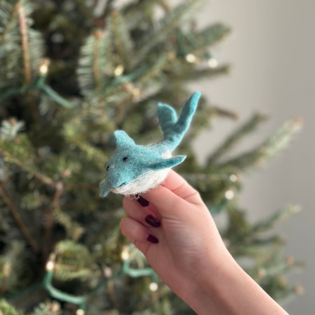 Ganapati Crafts Co. Dolphin Finger Puppet | Playroom Avenue