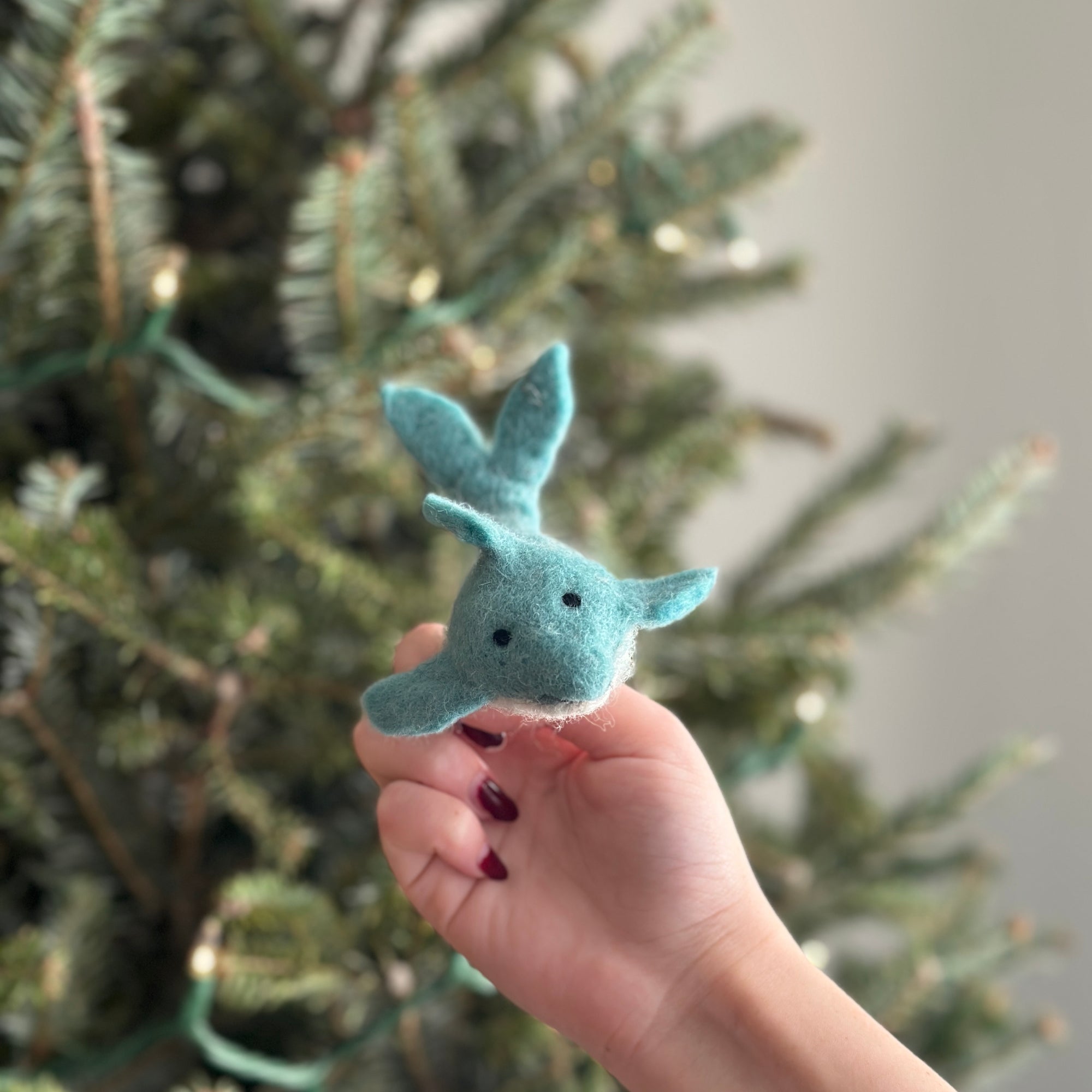 Ganapati Crafts Co. Dolphin Finger Puppet | Playroom Avenue