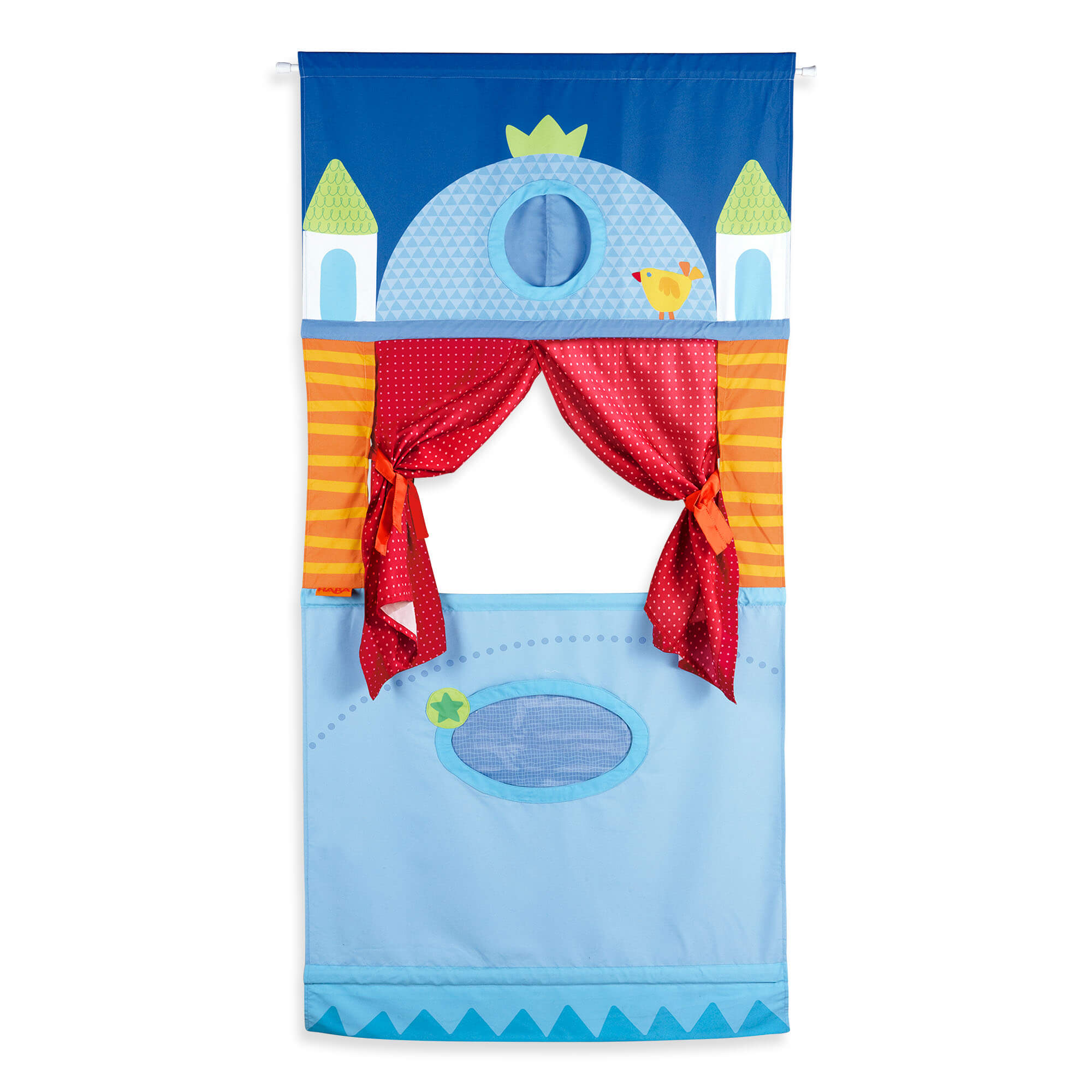 HABA Hanging Doorway Puppet Theater | Playroom Avenue