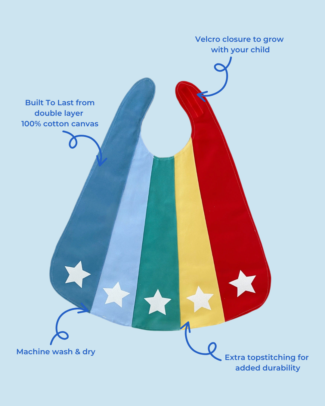 Jack Be Nimble Rainbow Superhero Cape | Playroom Avenue