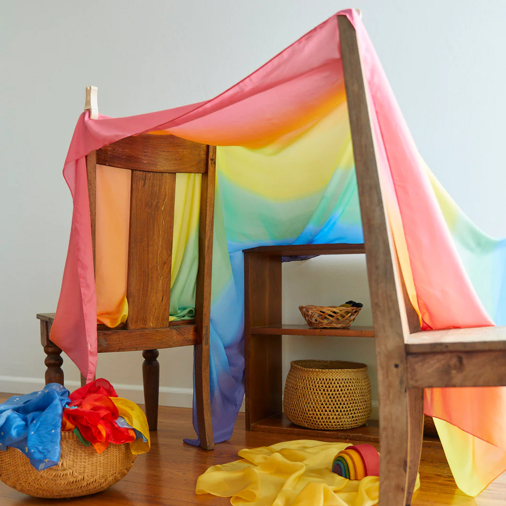 Sarah's Silks Double Rainbow Playsilk | Playroom Avenue