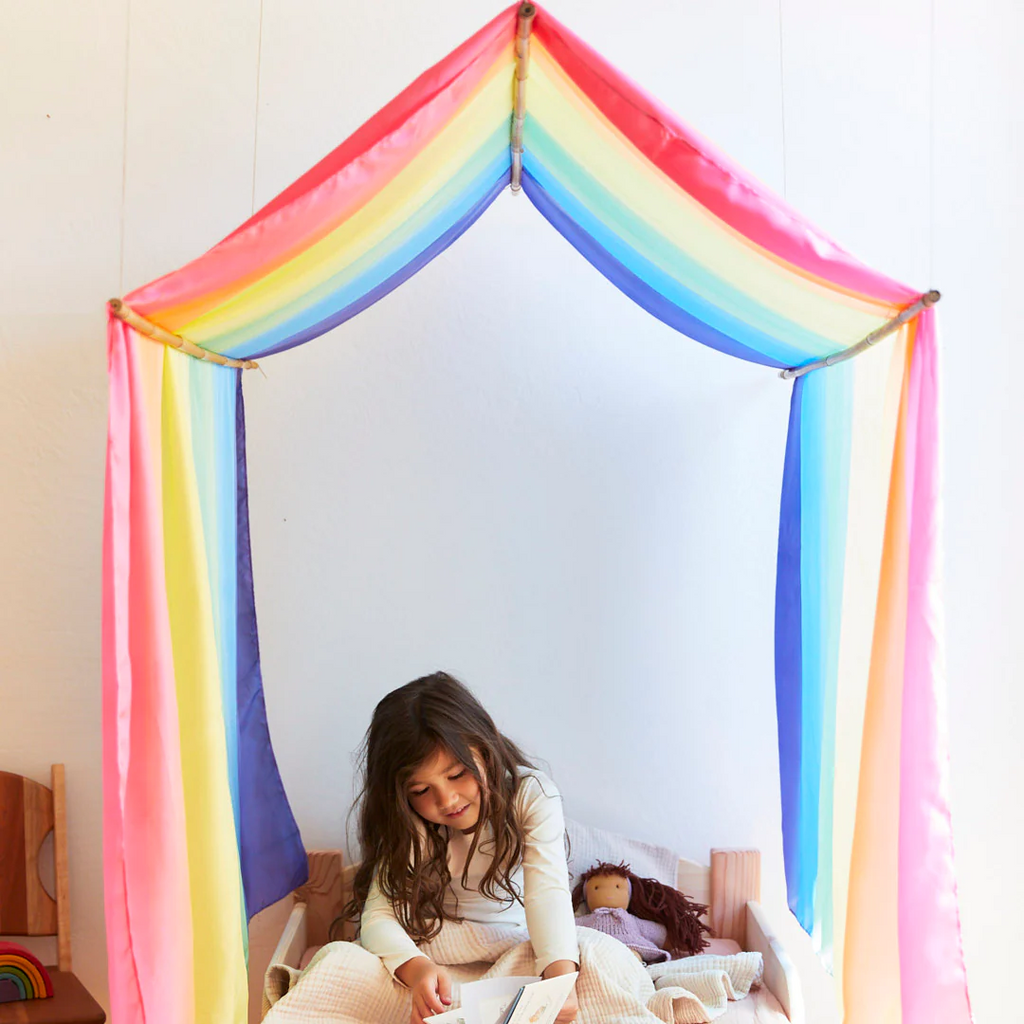 Sarah's Silks Double Rainbow Playsilk | Playroom Avenue