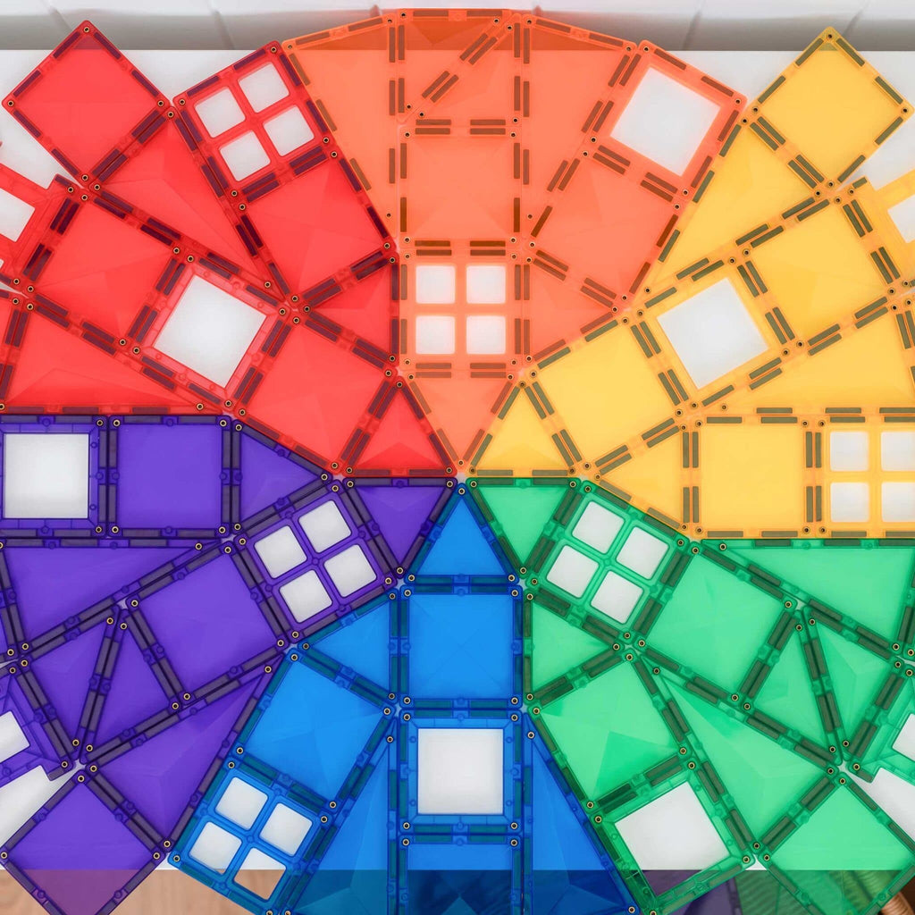 Connetix Magnetic Tiles | Rainbow Creative Pack (102 pcs)