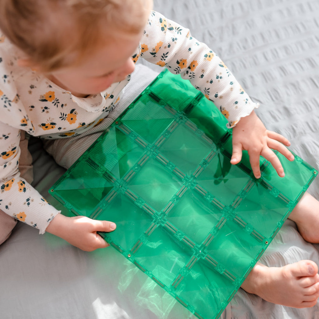 Connetix Magnetic Tiles | Rainbow Base Plate Pack (2 pcs) | Playroom Avenue