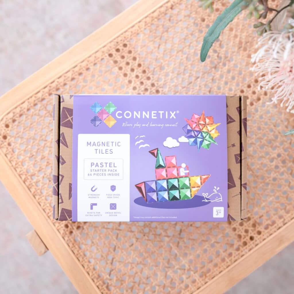 Connetix Magnetic Tiles | Pastel Starter Pack (64 pcs.)