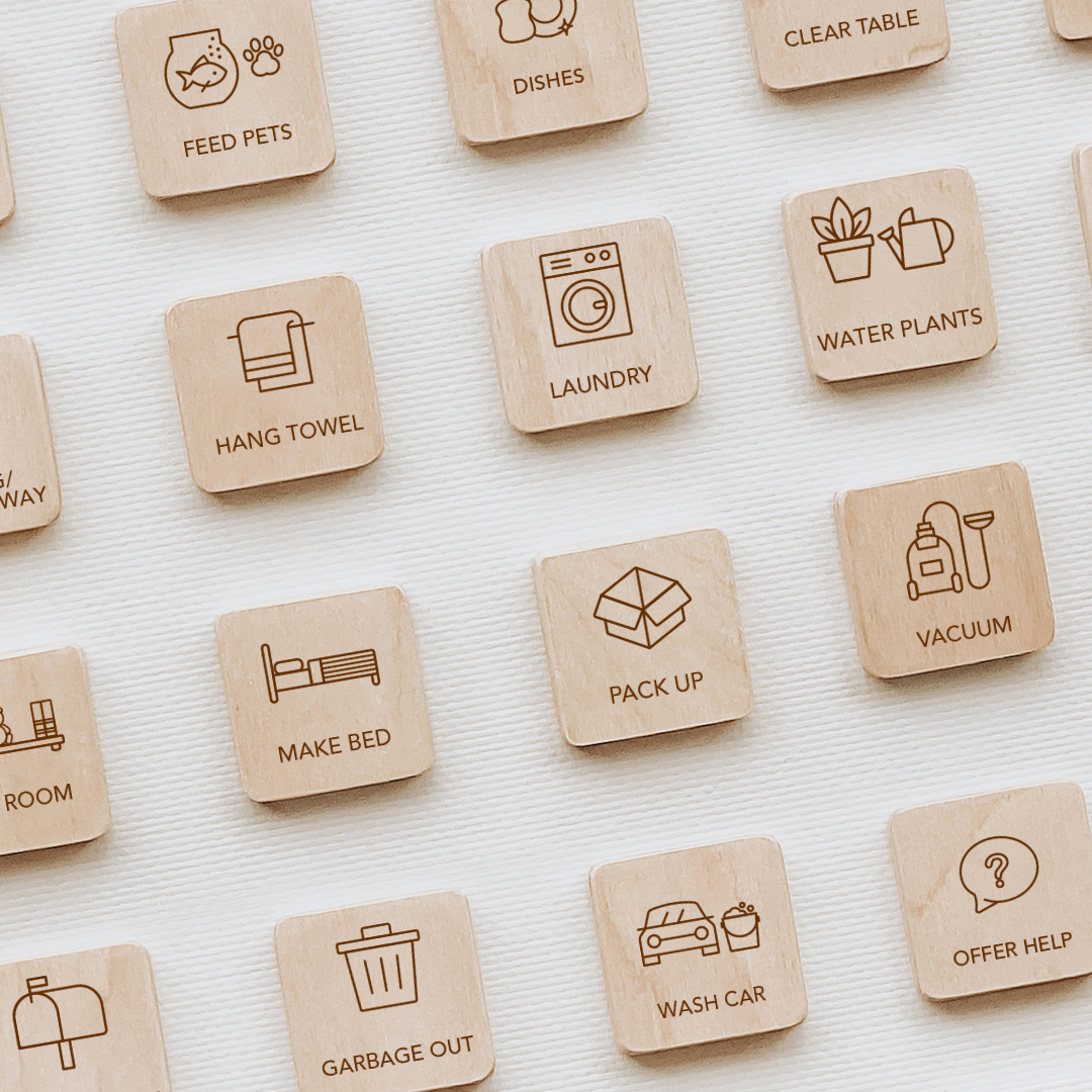 Little Agenda Expansion Tiles Set - Responsibilities | Playroom Avenue