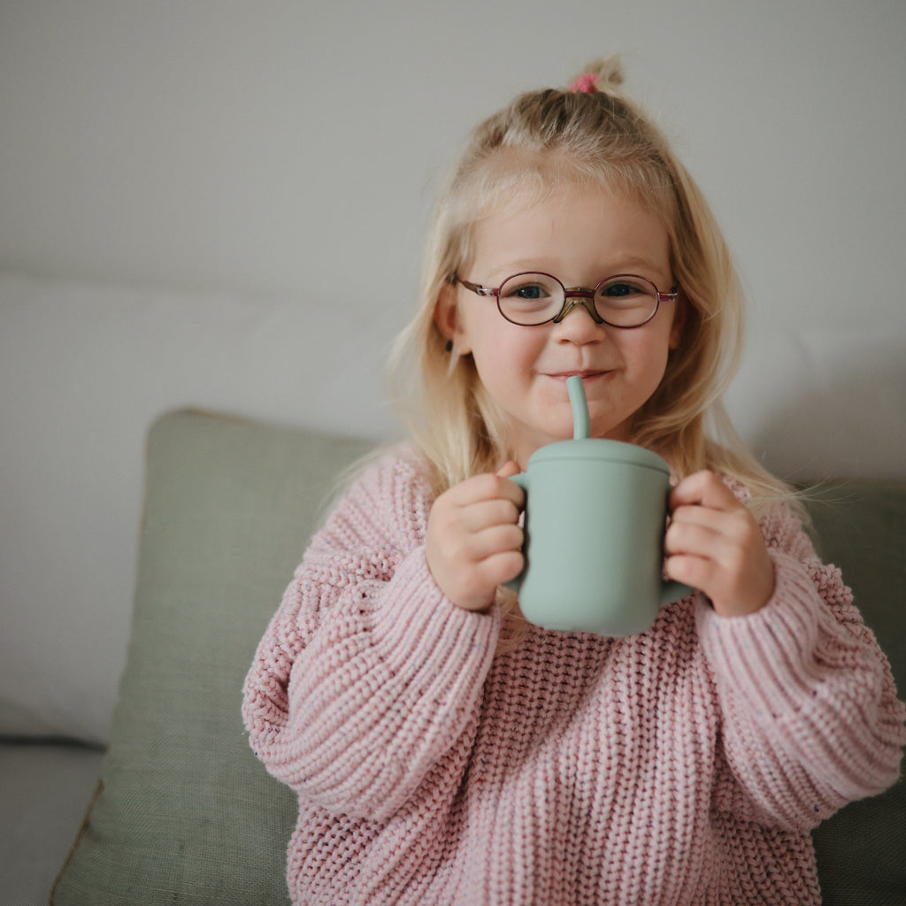 Mushie Silicone Training Cup + Straw | Playroom Avenue