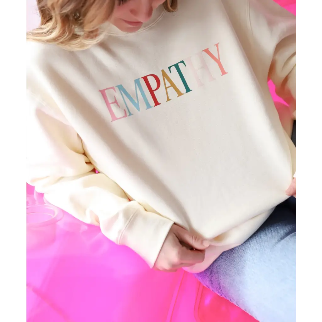 Polished Prints Empathy Oversized Crewneck Sweatshirt | Playroom Avenue