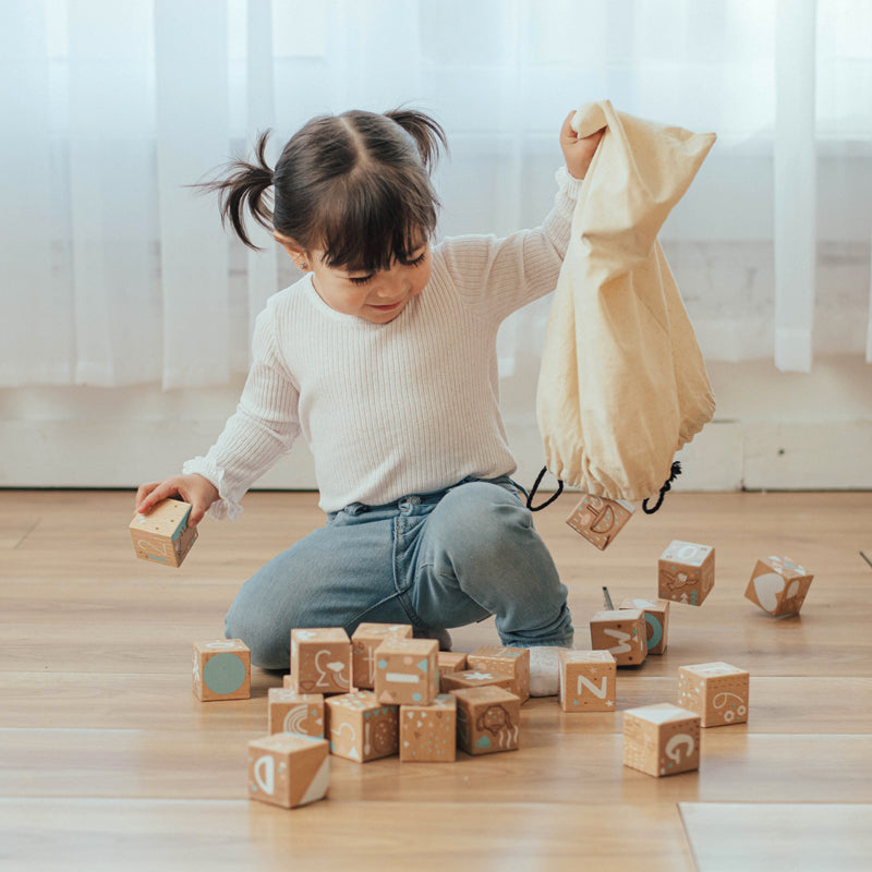 Wonder and Wise Keepsake Etched Baby Blocks | Playroom Avenue