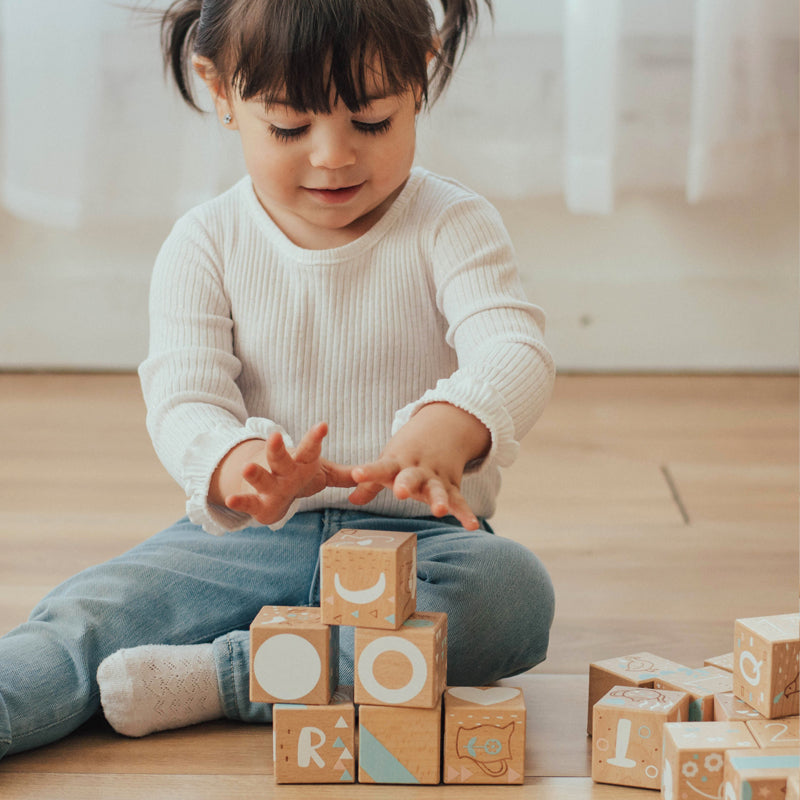 Wonder and Wise Keepsake Etched Baby Blocks | Playroom Avenue