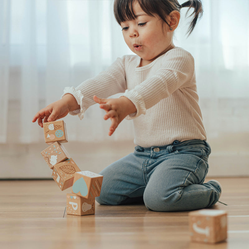Wonder and Wise Keepsake Etched Baby Blocks | Playroom Avenue