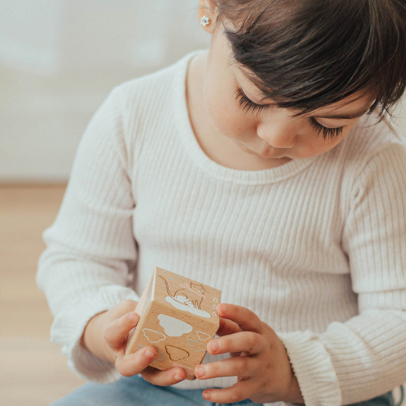 Wonder and Wise Keepsake Etched Baby Blocks | Playroom Avenue