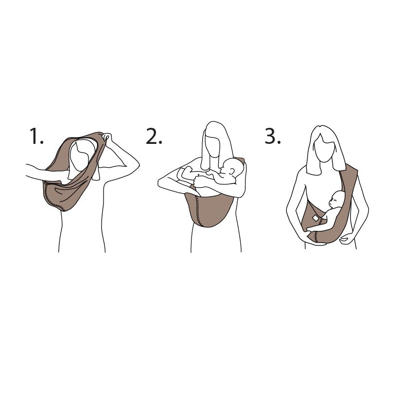 New Native® Inc. Organic Cotton Baby Carrier Khaki | Playroom Avenue
