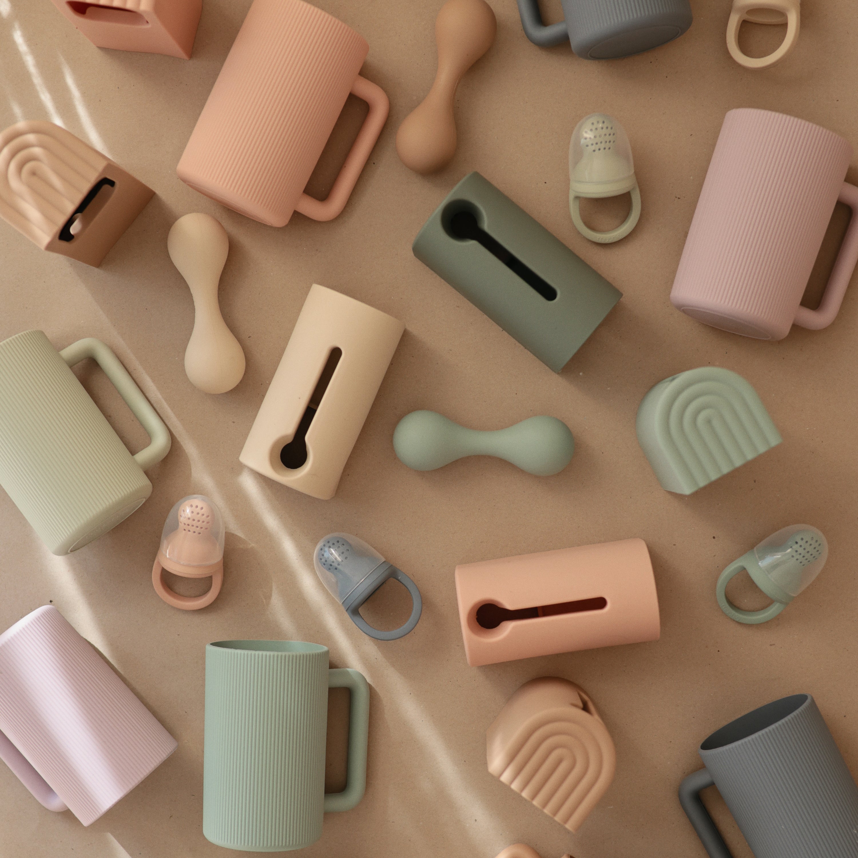 Mushie Silicone Baby Rattle Toy | Playroom Avenue