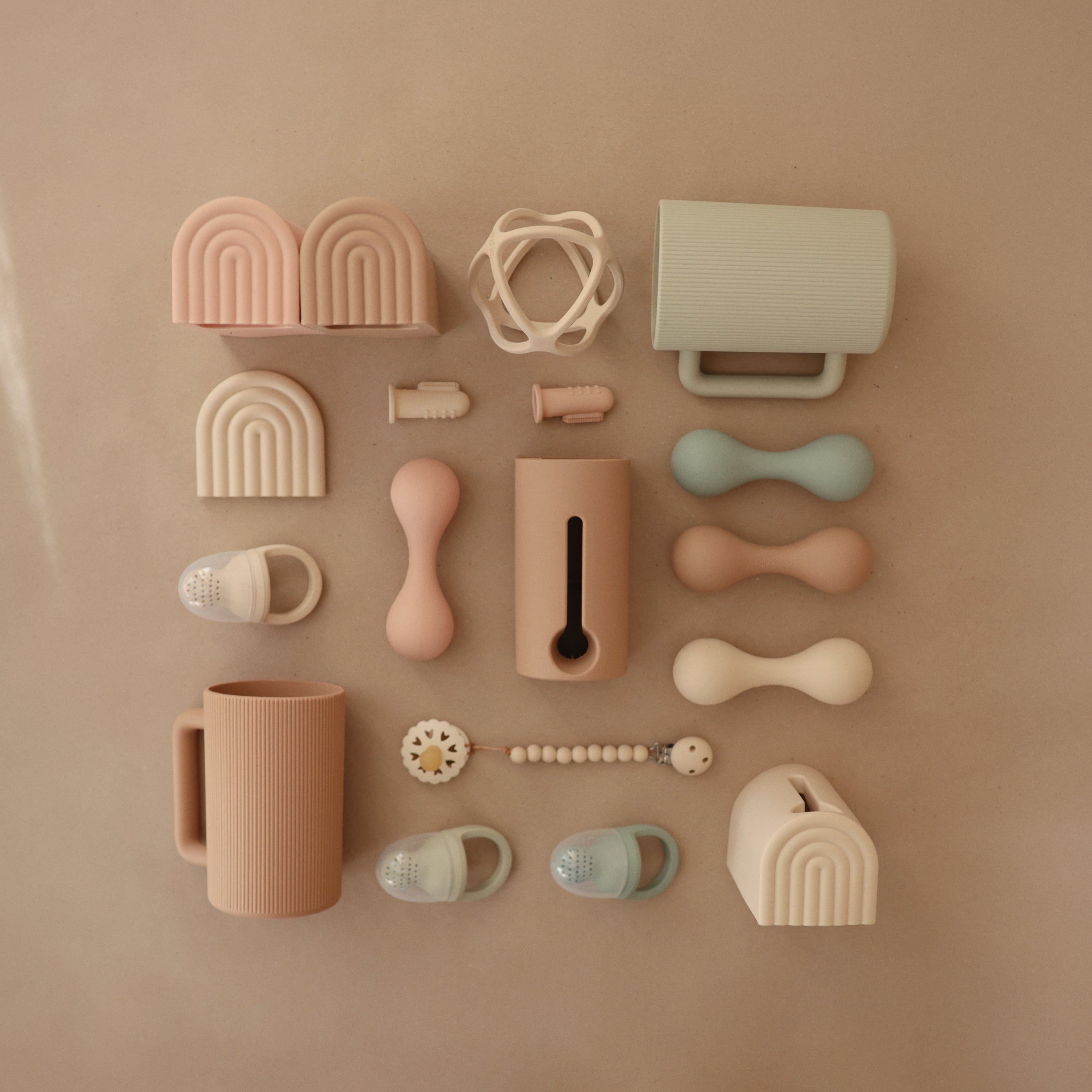 Mushie Silicone Baby Rattle Toy | Playroom Avenue