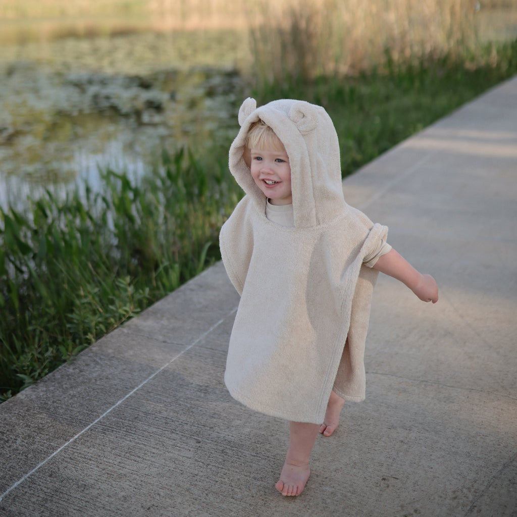 Mushie Bear Poncho Towel | Playroom Avenue
