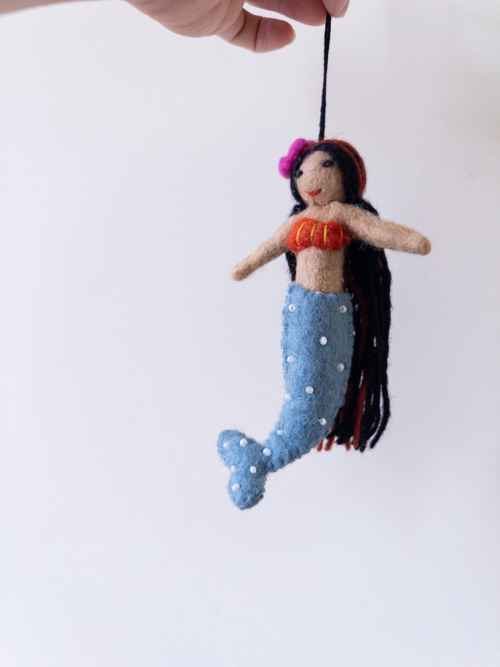 Ganapati Crafts Co. Felt Ornament - Assorted Mermaid | Playroom Avenue