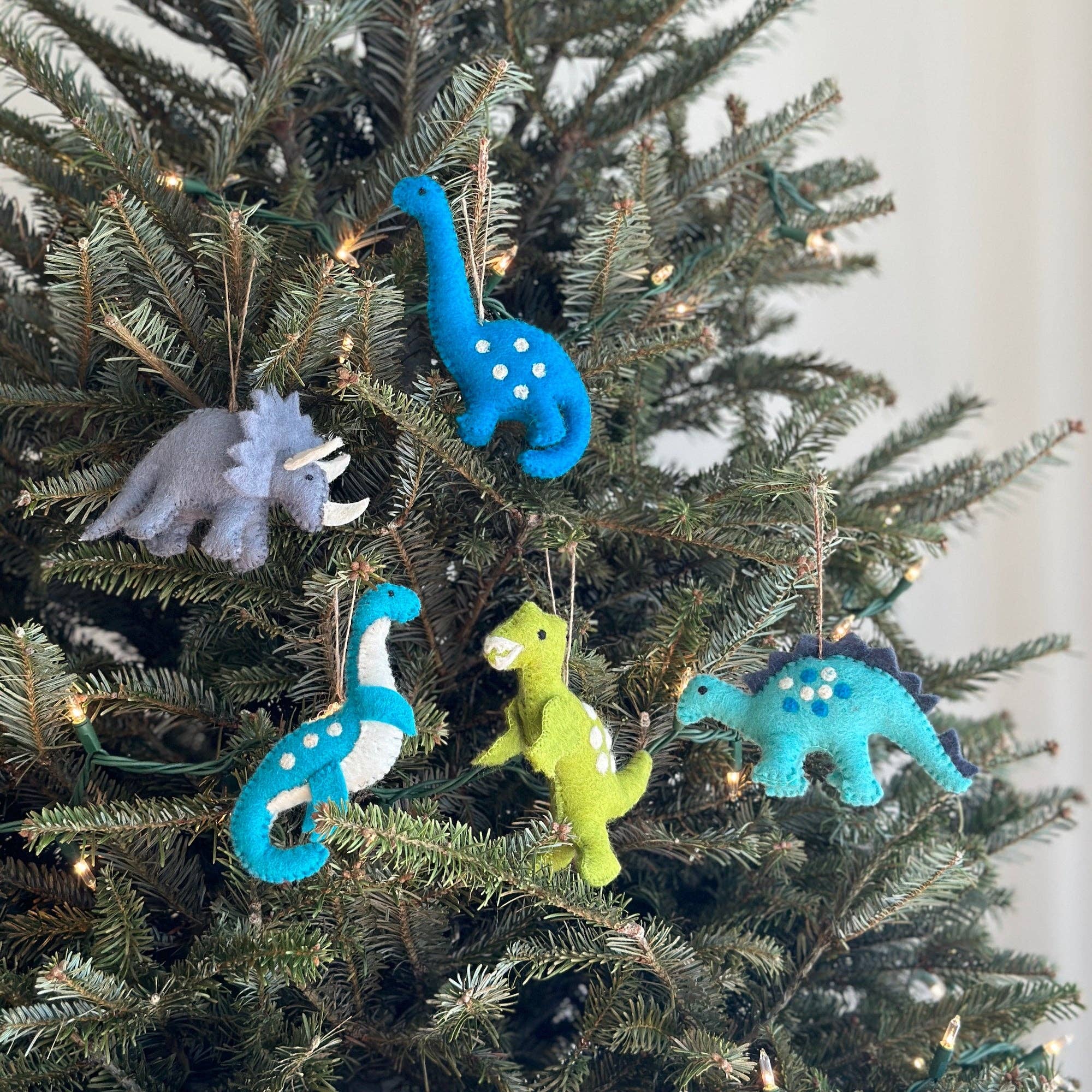 Ganapati Crafts Co. Felt Ornament - Dinosaur T-rex | Playroom Avenue