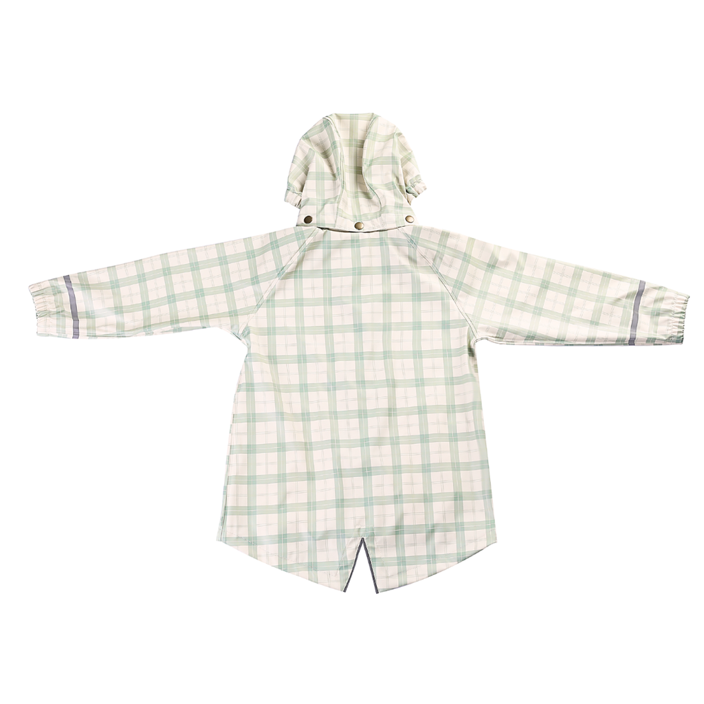 GRECH & CO. Fishtail Rain Jacket | Fern Plaid | Playroom Avenue