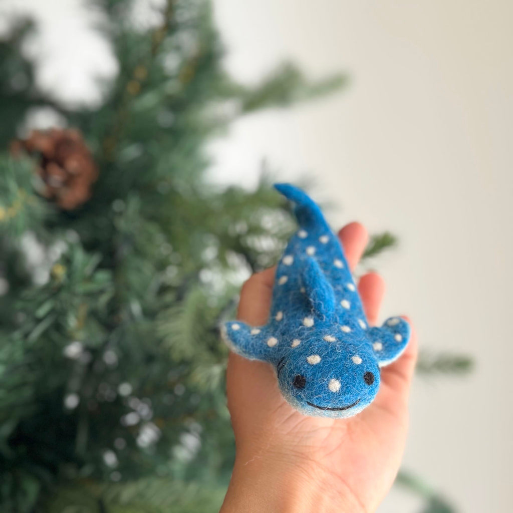 Ganapati Crafts Co. Finger Puppet: Whale Shark | Playroom Avenue