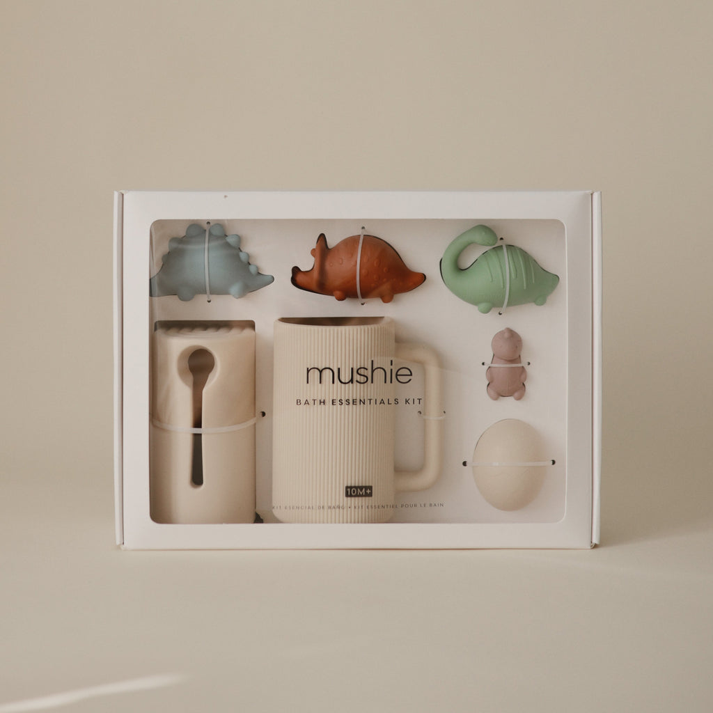 Mushie Dino Bath Essentials Kit | Playroom Avenue