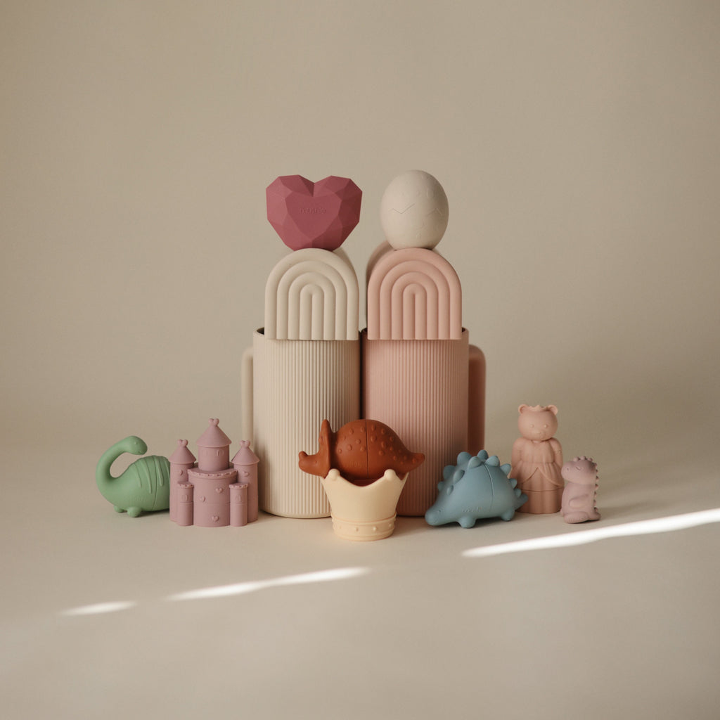 Mushie Dino Bath Essentials Kit | Playroom Avenue