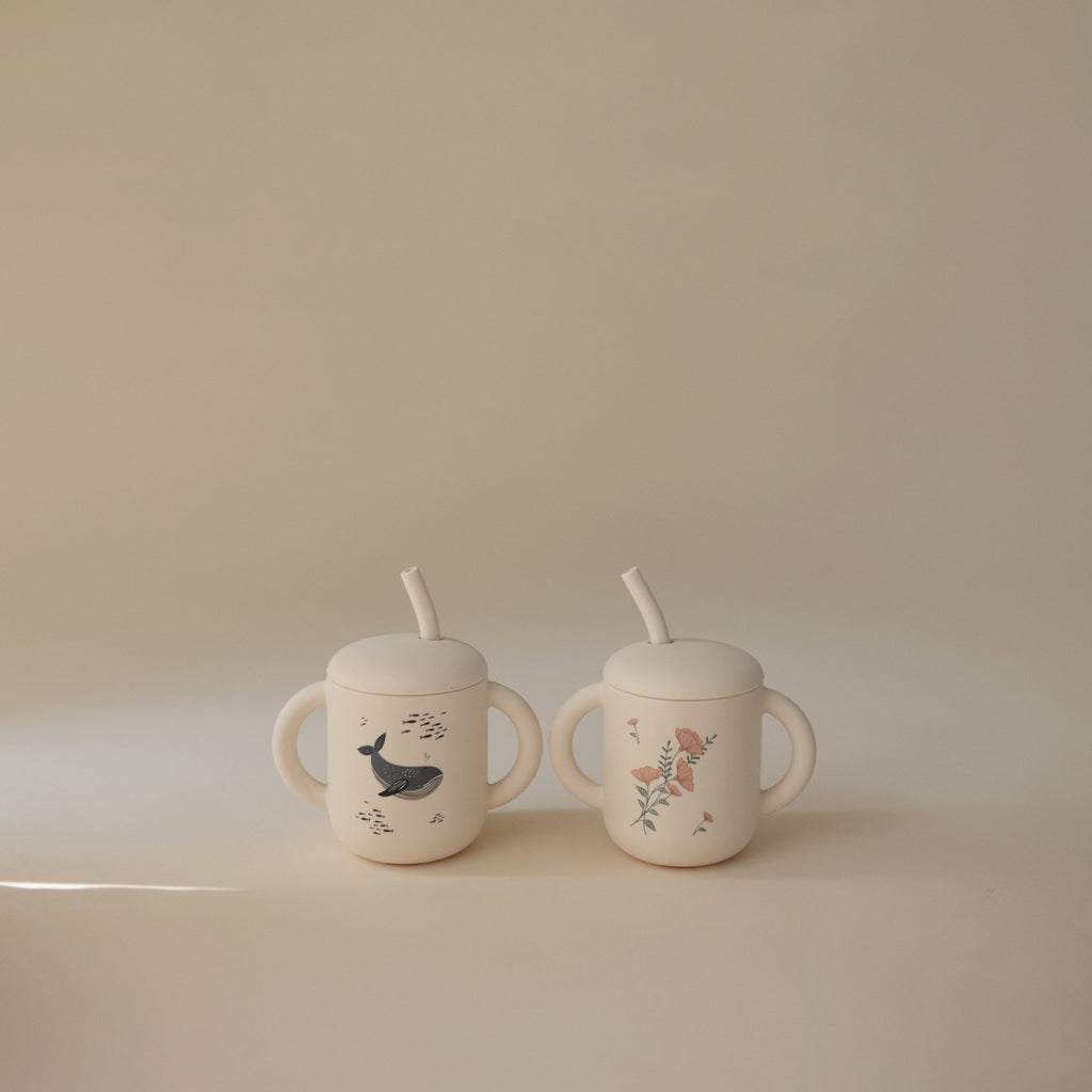 Mushie Silicone Training Cup + Straw | Playroom Avenue