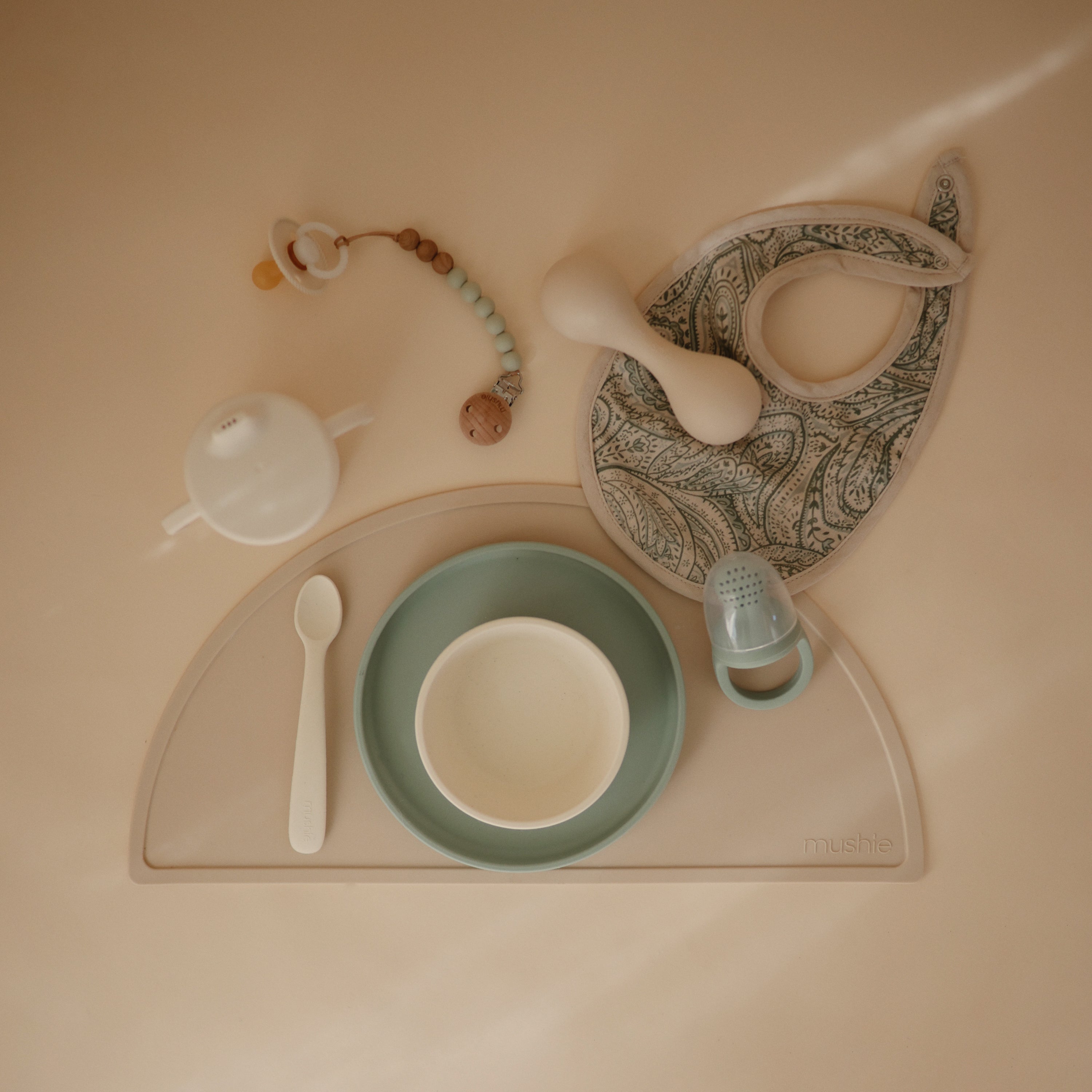 Mushie Silicone Baby Rattle Toy | Playroom Avenue