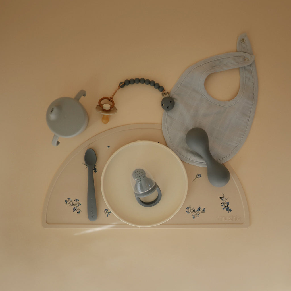 Mushie Silicone Baby Rattle Toy | Playroom Avenue