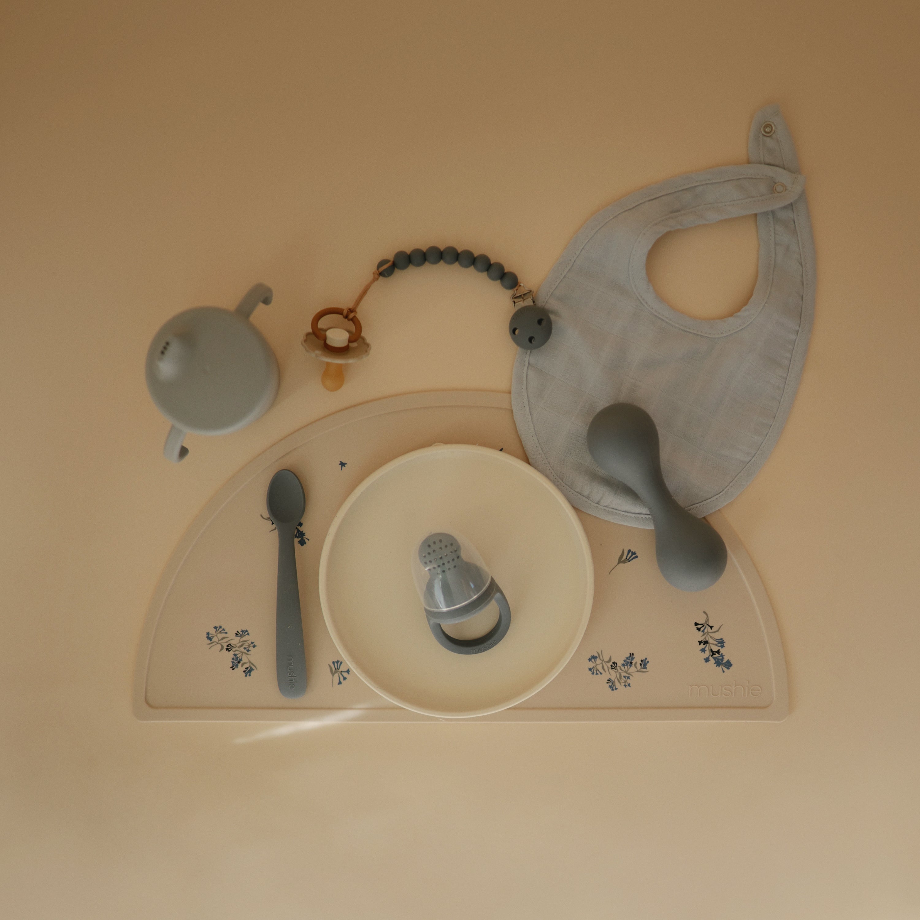 Mushie Silicone Baby Rattle Toy | Playroom Avenue