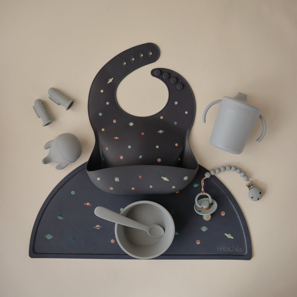 Mushie Silicone Pacifier Clip | Hera | Playroom Avenue