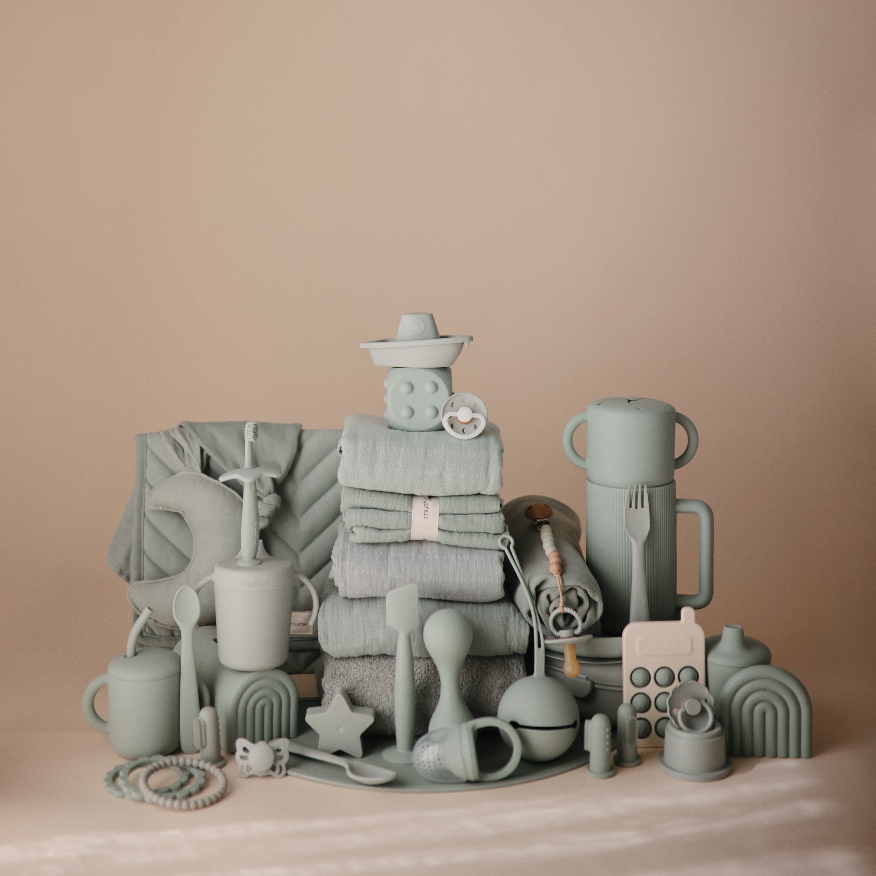 Mushie Silicone Pacifier Clip | Eva | Playroom Avenue