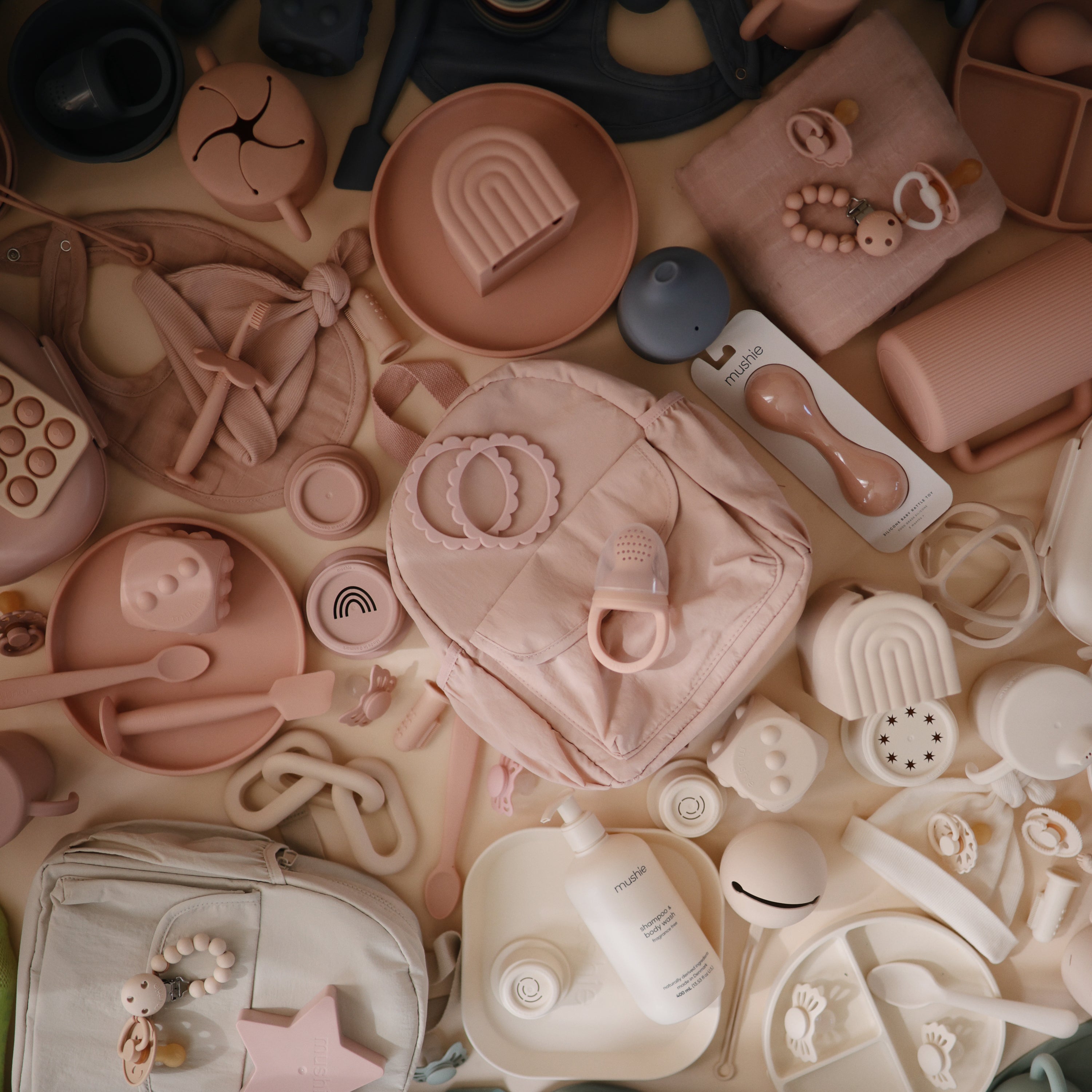 Mushie Silicone Baby Rattle Toy | Playroom Avenue