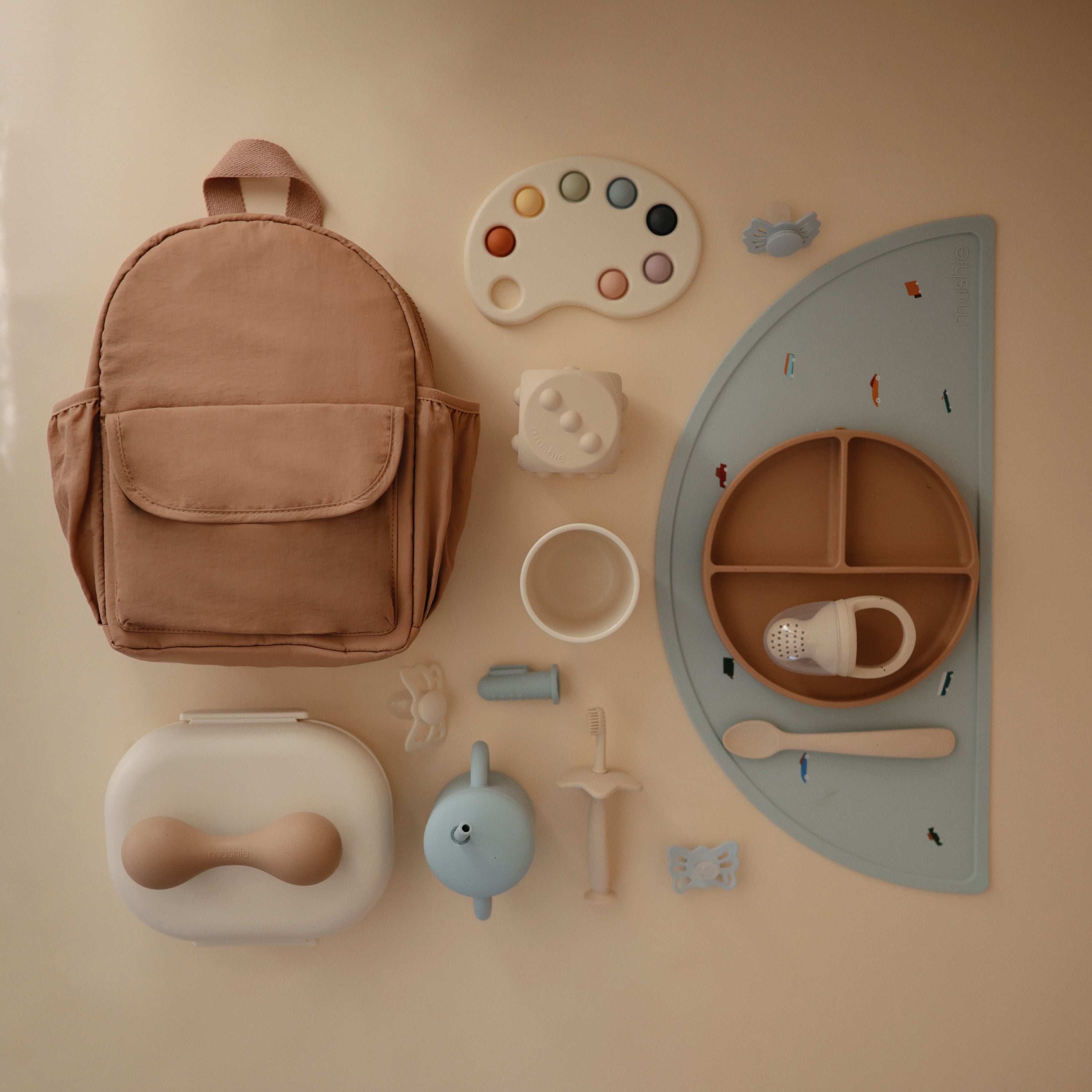 Mushie Silicone Baby Rattle Toy | Playroom Avenue