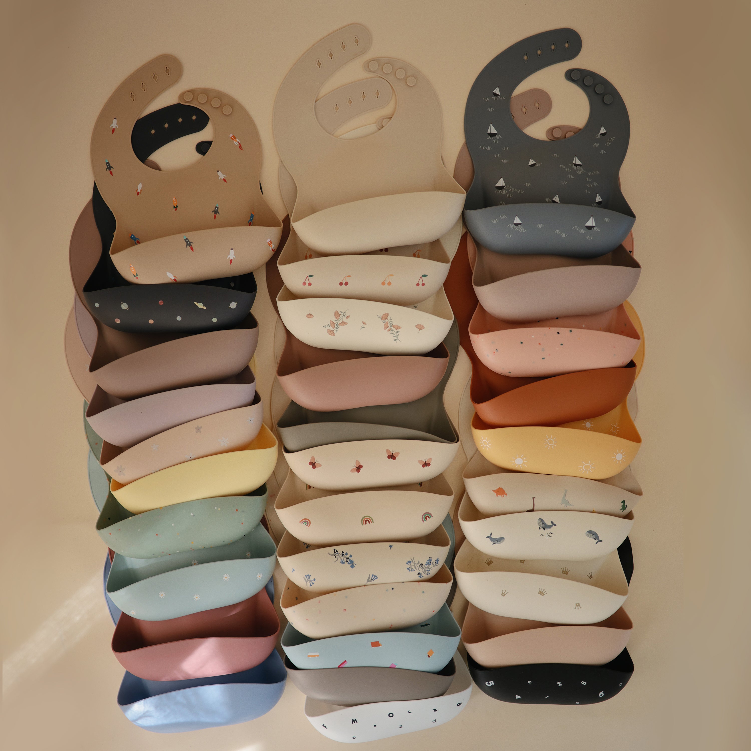 Mushie Silicone Baby Bib | Playroom Avenue