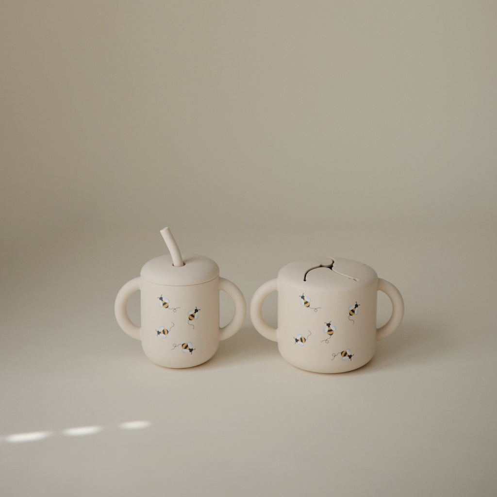 Mushie Silicone Training Cup + Straw | Playroom Avenue