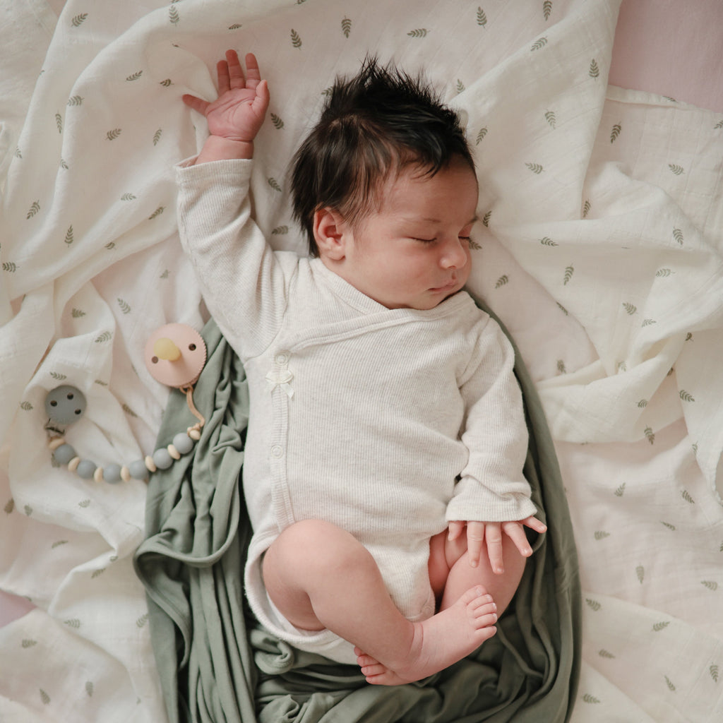 Mushie Organic Cotton Muslin Swaddle Blanket | Playroom Avenue