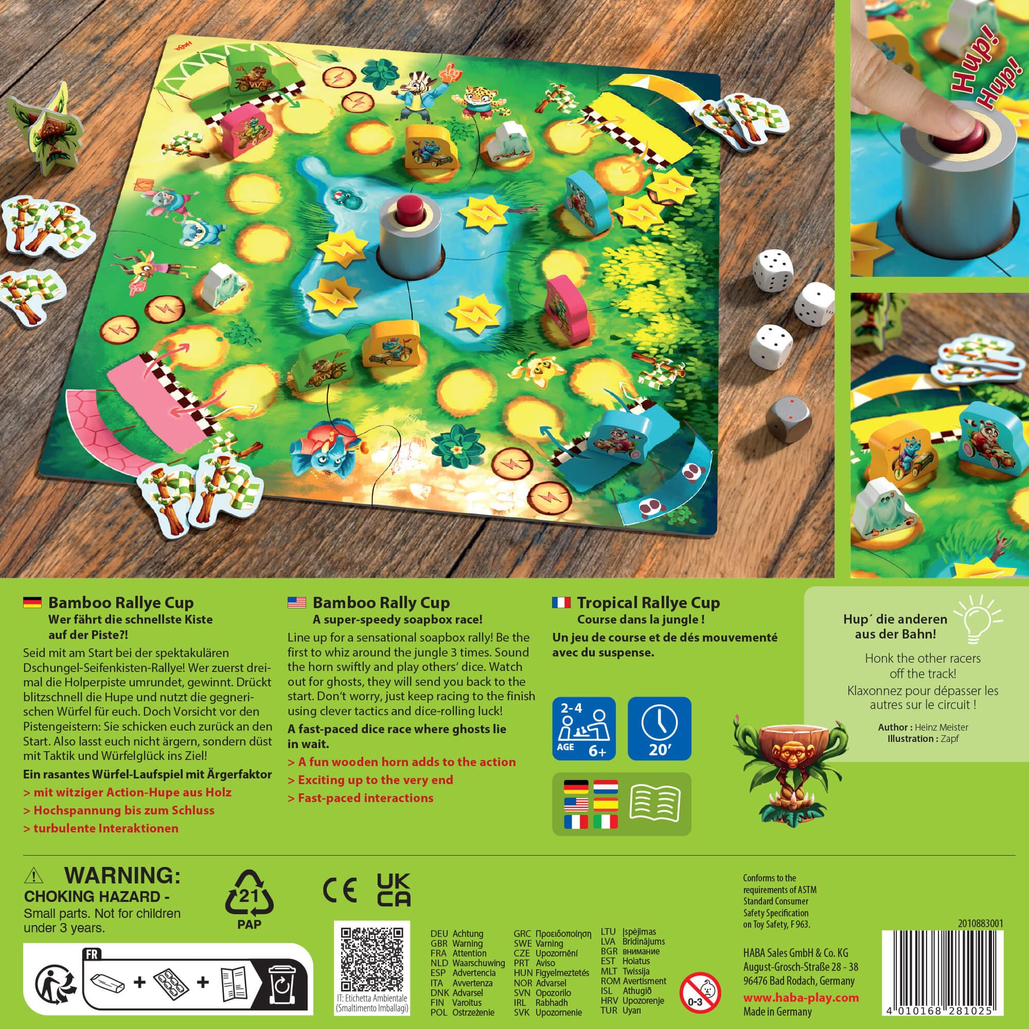 HABA Bamboo Rally Cup - Hype in the Jungle Game | Playroom Avenue