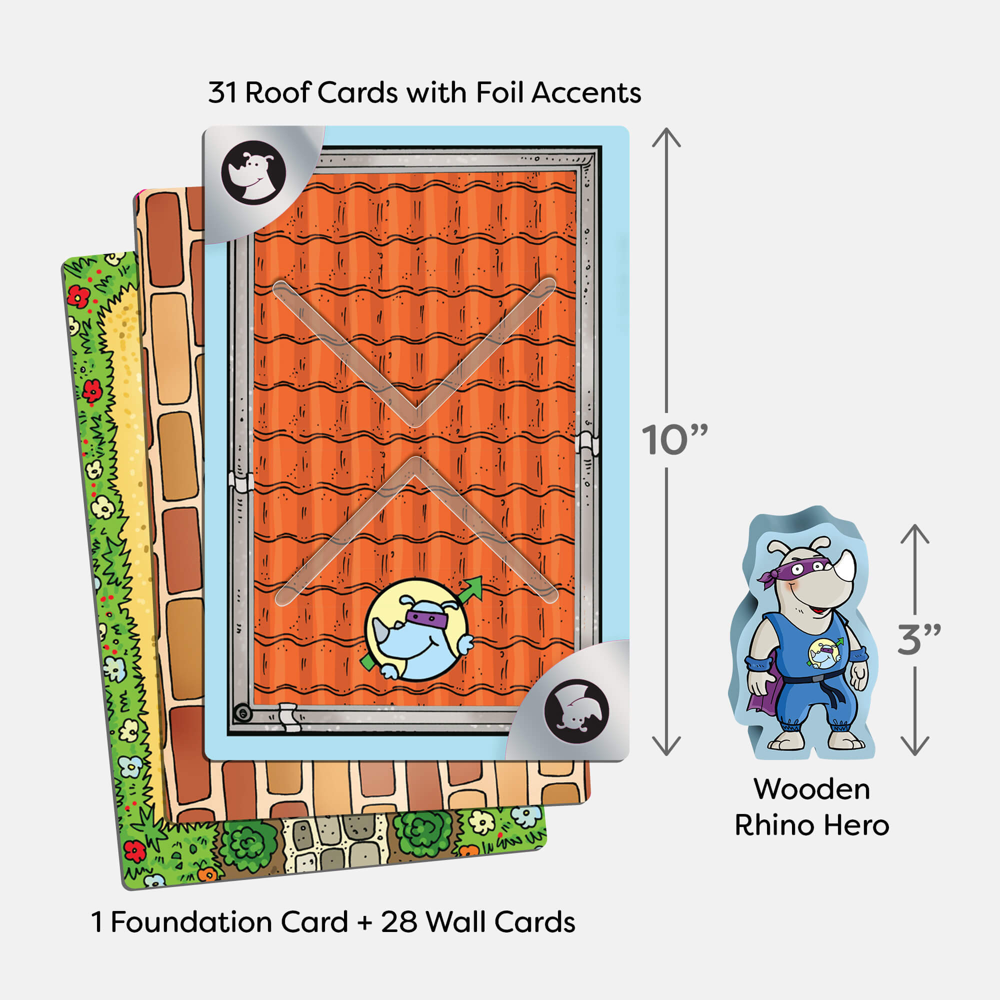 HABA Giant Rhino Hero XXL Stacking Cards Game | Playroom Avenue