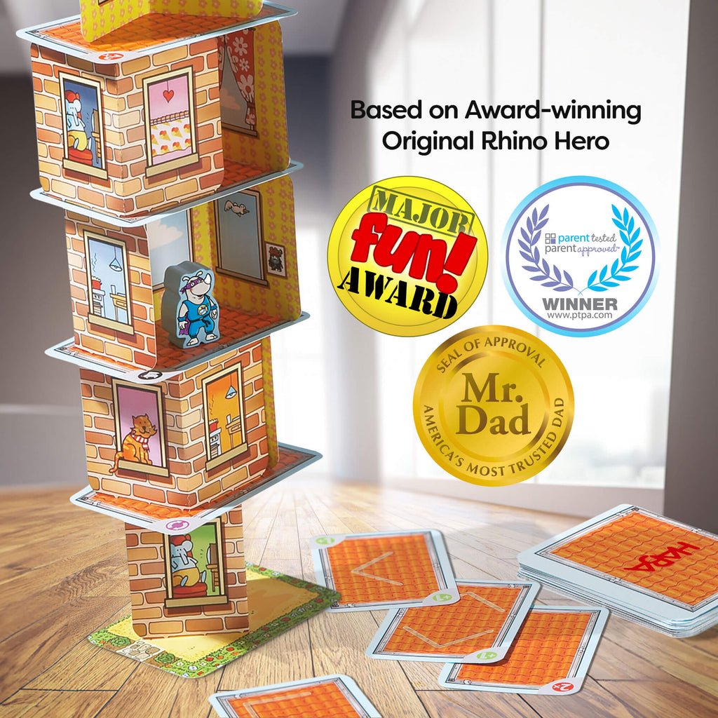 HABA Giant Rhino Hero XXL Stacking Cards Game | Playroom Avenue