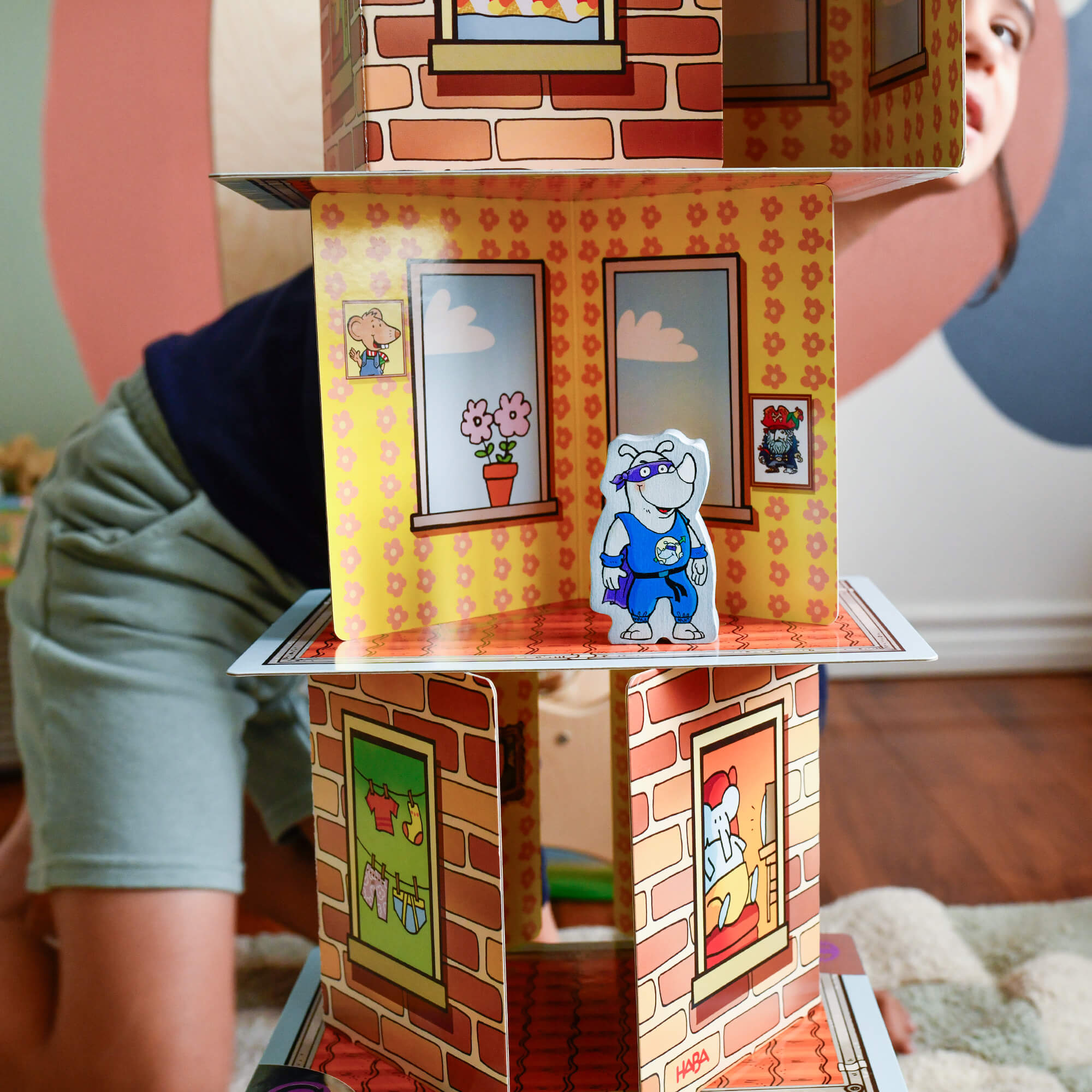 HABA Giant Rhino Hero XXL Stacking Cards Game | Playroom Avenue